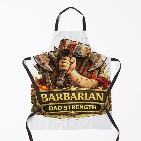 Item preview, Barbarian Dad Strength Fantasy RPG Father Warrior designed and sold by jgvisualarts.