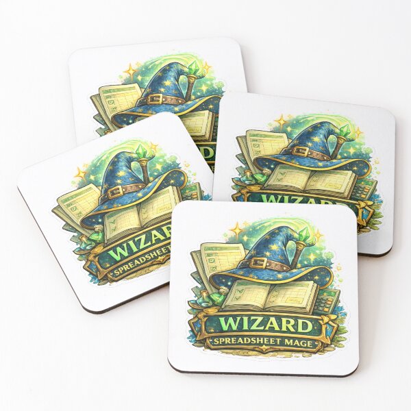 Item preview, Wizard Spreadsheet Mage Fantasy Gaming Office Humor designed and sold by jgvisualarts.