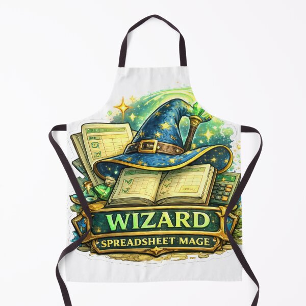 Item preview, Wizard Spreadsheet Mage Fantasy Gaming Office Humor designed and sold by jgvisualarts.