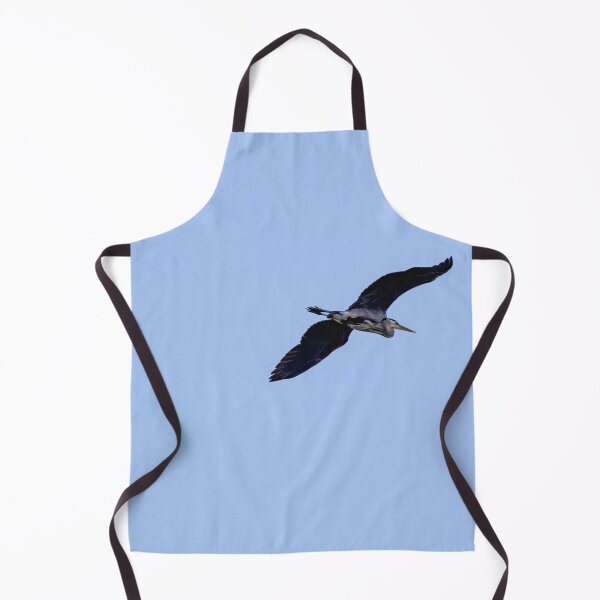 Item preview, Great Blue Heron in flight against cloudless blue sky designed and sold by lisavonbiela.