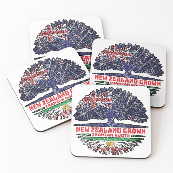 Item preview, New Zealander Grown, Iranian Roots – Lion and Sun (Shir o Khorshid) Heritage Design designed and sold by FlagX.