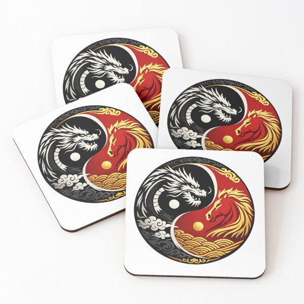Item preview, Lunar New Year Horse and Dragon designed and sold by Thomas Hill Art.