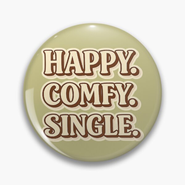Item preview, Anti Valentine Happy Comfy Single Typography designed and sold by Meandmyshop.