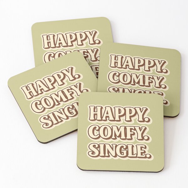 Item preview, Anti Valentine Happy Comfy Single Typography designed and sold by Meandmyshop.