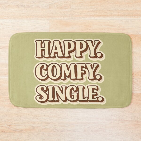 Item preview, Anti Valentine Happy Comfy Single Typography designed and sold by Meandmyshop.