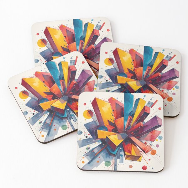 Item preview, Bold Color Block Burst designed and sold by Harmonic_Layers.