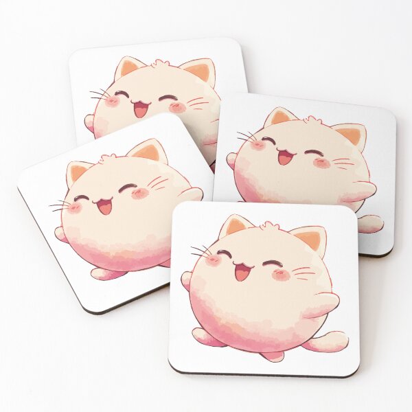 Item preview, Happy Expression Kawaii Dango Cat designed and sold by Shinsei-Shop.