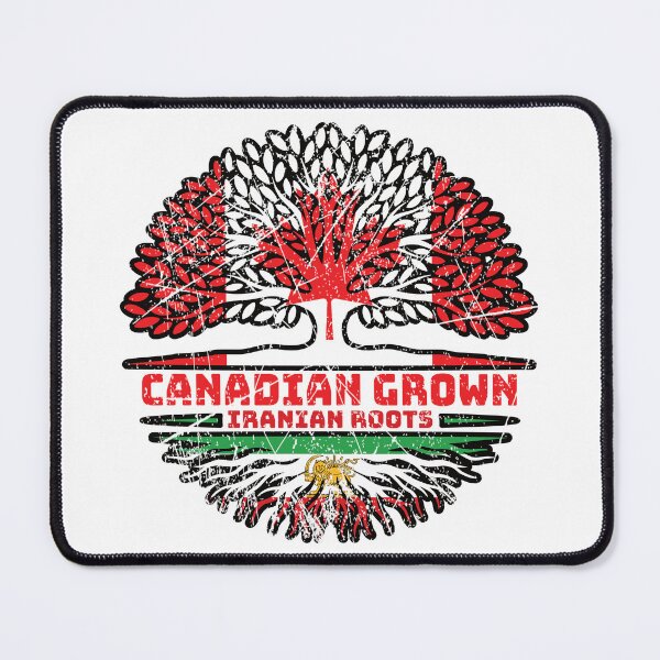 Item preview, Canadian Grown, Iranian Roots – Lion and Sun (Shir o Khorshid) Heritage Design designed and sold by FlagX.