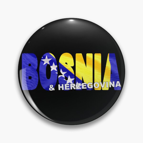 Item preview, BOSNIA & HERZEGOVINA - Flag cut to Letters Souvenir Sticker Shirt designed and sold by Adam Gormley.