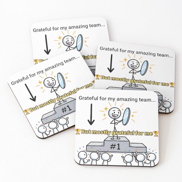 Item preview, Funny Grateful for My Amazing Team But Mostly Grateful for Me Crew  designed and sold by Inkdropivory.