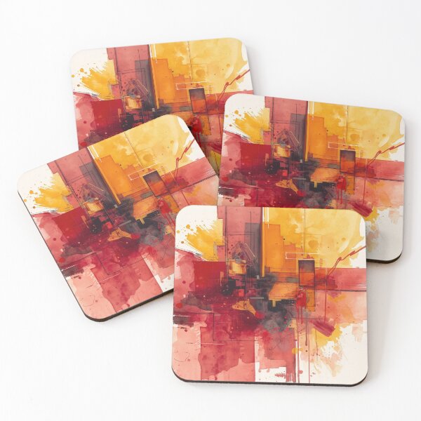 Item preview, Sunset Grid Abstract designed and sold by Harmonic_Layers.