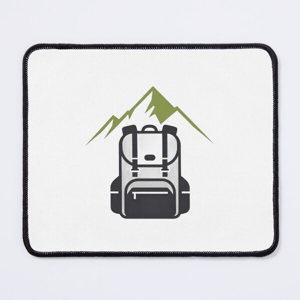 Item preview, A large, sturdy mountain bag with trekking poles attached, standing upright on a snowy peak designed and sold by VerizalShop.