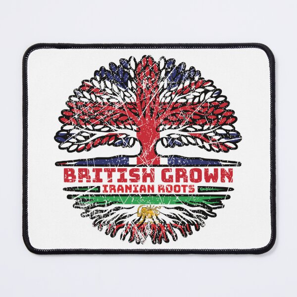 Item preview, British Grown, Iranian Roots – Lion and Sun (Shir o Khorshid) Heritage Design designed and sold by FlagX.