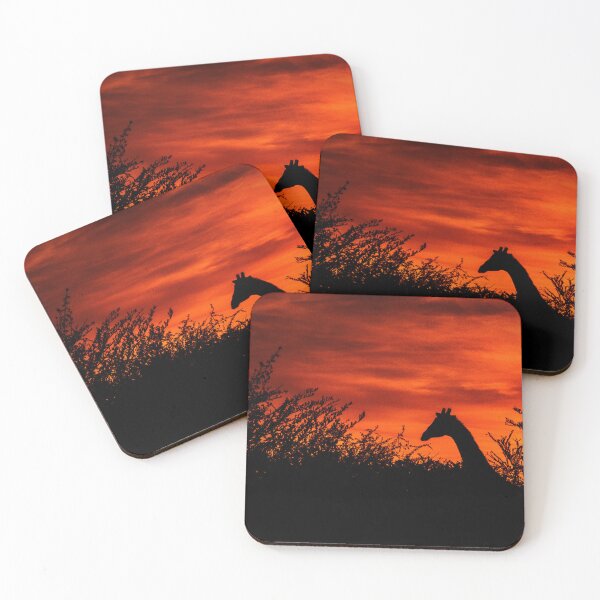 Item preview, Sunset with giraffe designed and sold by shackledlettuce.