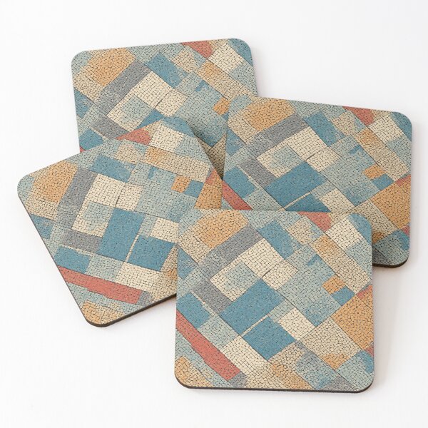 Item preview, Abstract Geometric Stone Mosaic with Diagonal Tessellation designed and sold by Virtuals1.