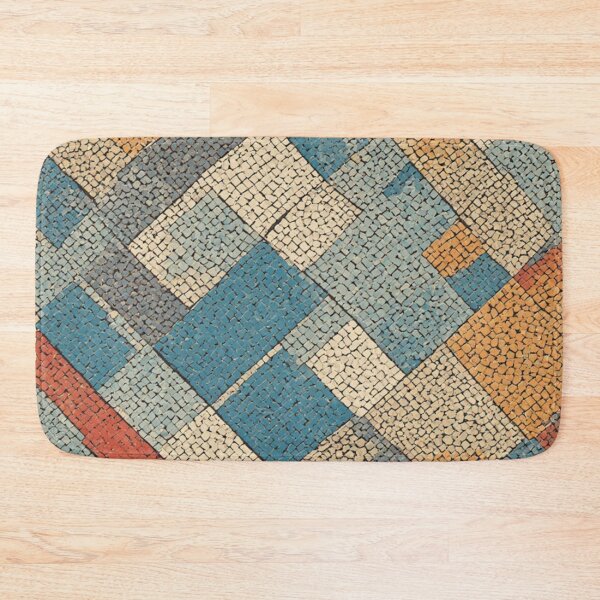 Item preview, Abstract Geometric Stone Mosaic with Diagonal Tessellation designed and sold by Virtuals1.