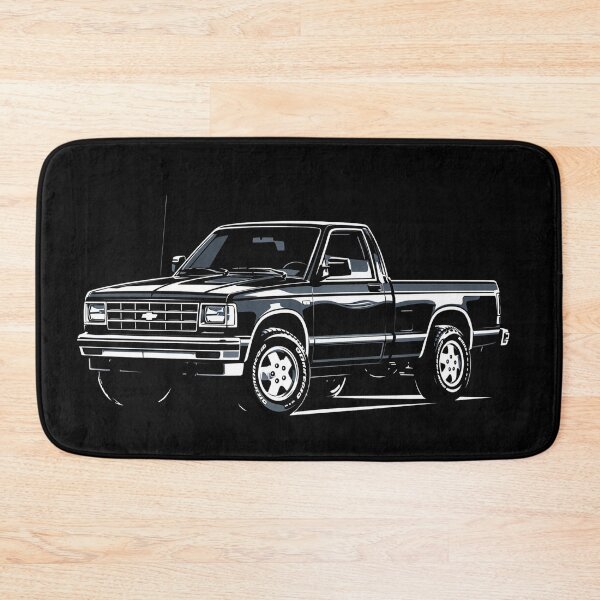 Artikelvorschau, Chevrolet S-10 Pickup von 1990 – Klassische amerikanische 4x4-Truck-Kunst entworfen und verkauft von Stinky Lincy's Apparel Company.