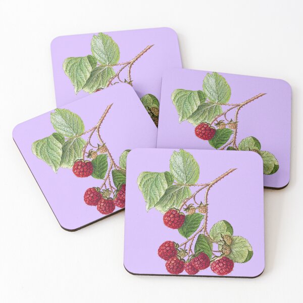 Item preview, Vintage Raspberry Botanical Illustration – Hand-Drawn Berry Branch with Leaves, Watercolour Style Art designed and sold by Fashion Empire.