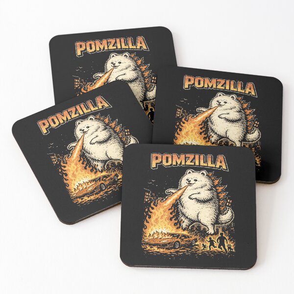 Item preview, Funny Pomeranian Godzilla – Vintage Comic Monster Pom designed and sold by RandyHaskins.