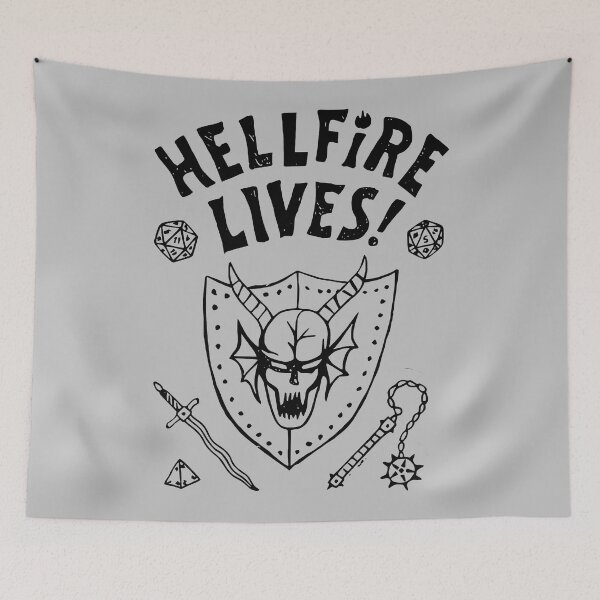 Item preview, Hellfire Lives Stranger Things designed and sold by mkguerrero.