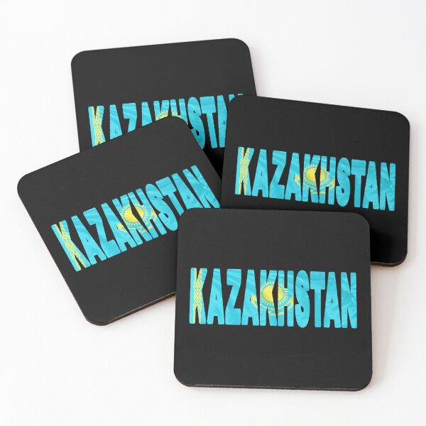 Item preview, KAZAKHSTAN - Flag Flying in Wind cut to Letters Souvenir Sticker Shirt designed and sold by Adam Gormley.
