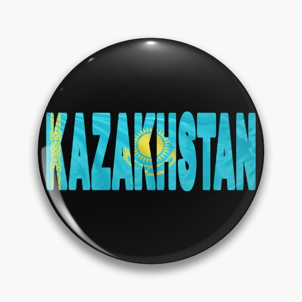 Item preview, KAZAKHSTAN - Flag Flying in Wind cut to Letters Souvenir Sticker Shirt designed and sold by Adam Gormley.