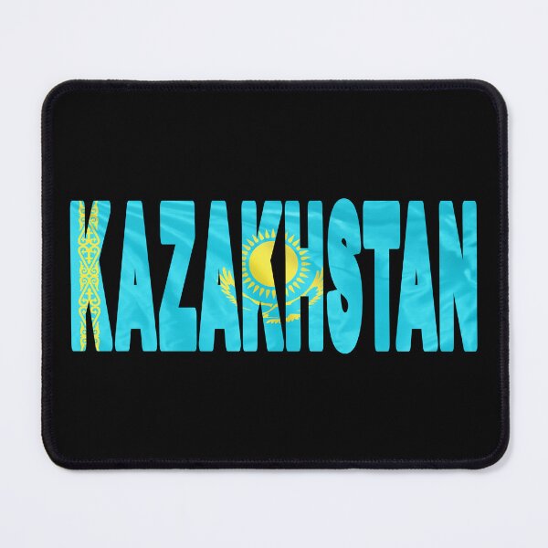 Item preview, KAZAKHSTAN - Flag Flying in Wind cut to Letters Souvenir Sticker Shirt designed and sold by Adam Gormley.