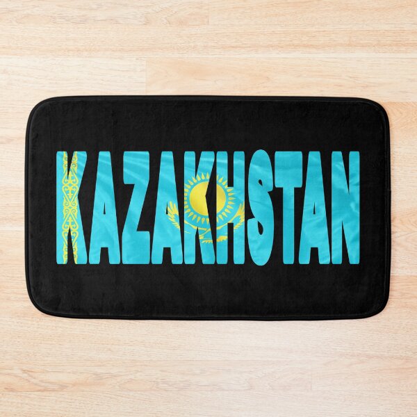 Item preview, KAZAKHSTAN - Flag Flying in Wind cut to Letters Souvenir Sticker Shirt designed and sold by Adam Gormley.