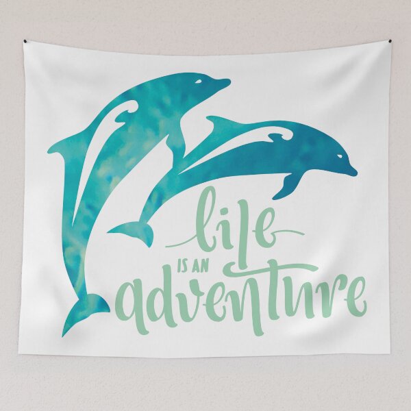 Item preview, Dolphins... Life is an Adventure designed and sold by CHASAcreative.