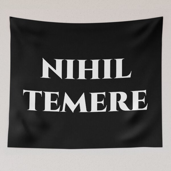 Item preview, Nihil Temere – Minimal Latin Motto of Caution designed and sold by BrushRushX.