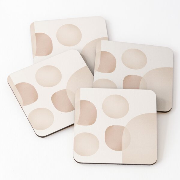 Item preview, Boho Minimal Abstract Circles in Warm Neutral Colors designed and sold by Cozyartsss.