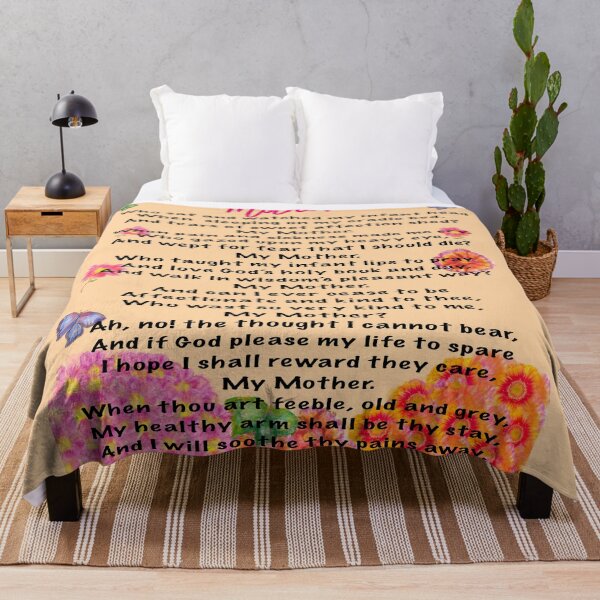 Item preview, The best Mother’s Day gifts, Mother’s Day poem - My Mother Beautiful poem about motherhood designed and sold by Artonmytee.