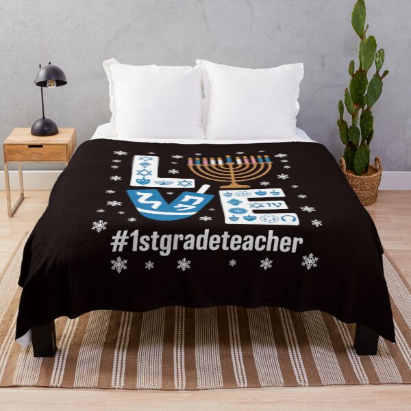 Item preview, LOVE 1st Grade Teacher Christmas Hanukkah Jewish Holiday designed and sold by MichaelStalkas.