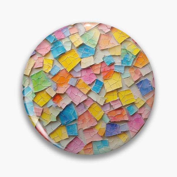 Item preview, Pastel Fragments: A Colorful Abstract Mosaic Texture designed and sold by Virtuals1.