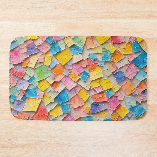 Item preview, Pastel Fragments: A Colorful Abstract Mosaic Texture designed and sold by Virtuals1.