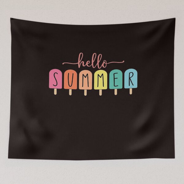 Item preview, Hello Summer Vacation Ice Cream Popsicle Ice Lolly Gift Men Women Girls Kids designed and sold by MichaelStalkas.