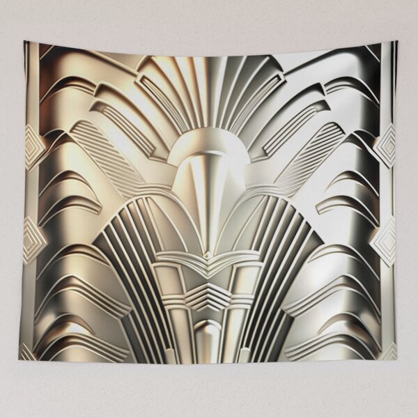 Item preview, ALL CHROME - Art Deco - PATTERN - Chrome designed and sold by CleverCulture.