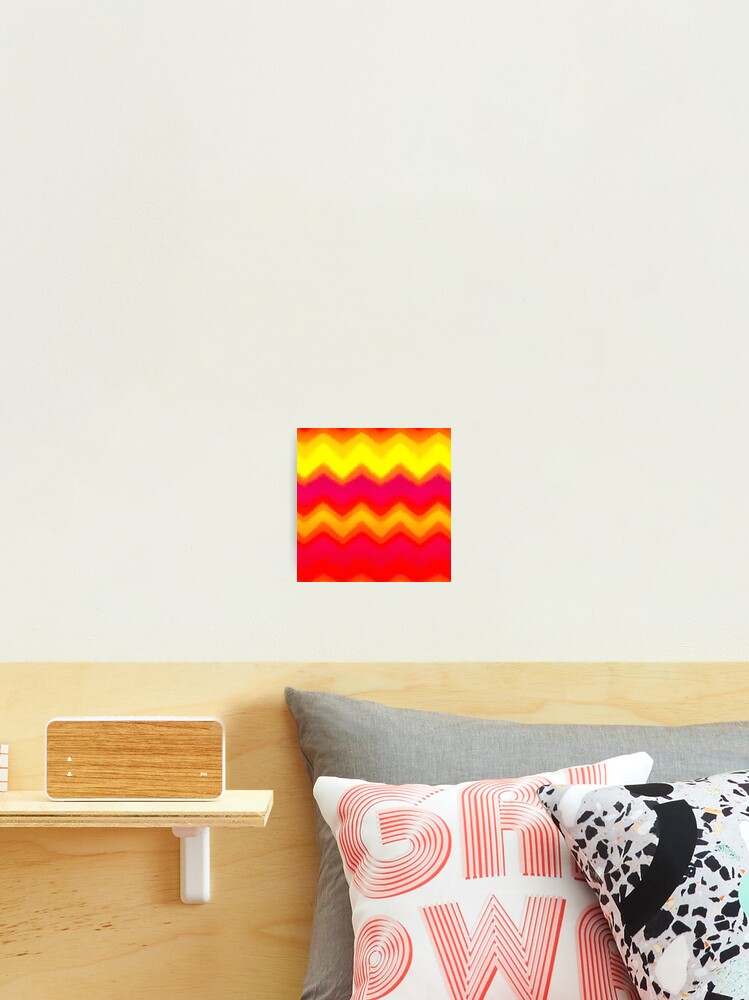 Thumbnail 2 of 3, Photographic Print, Solar Flare Ric Rac Waves Pattern designed and sold by bubblegoth.