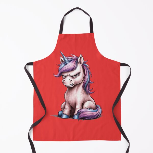 Item preview, Grumpy Cute Unicorn Illustration designed and sold by Uniquely Yours.