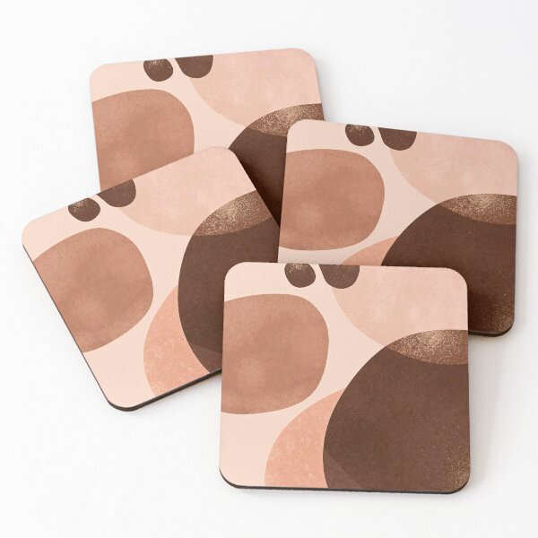 Item preview, Midnight Umber & Earthy Clay Organic Shapes designed and sold by Cozyartsss.