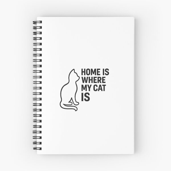 Artikelvorschau, Zuhause ist da, wo meine Katze ist – Minimalistisches Zitat für Katzenliebhaber entworfen und verkauft von StyleLap.