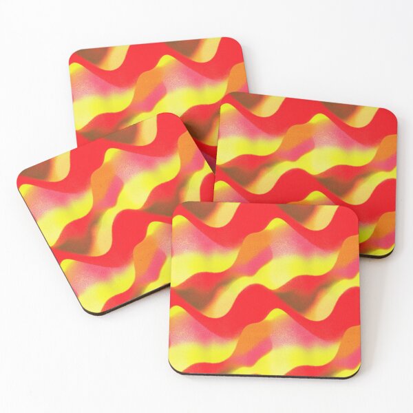 Item preview, Grainy Heatwave Ombre Color Waves Pattern designed and sold by bubblegoth.