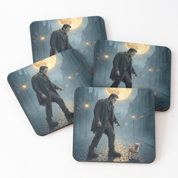 Item preview, Frankenstein's Monster Takes Chihuahua for Walkies designed and sold by Tridentulus.
