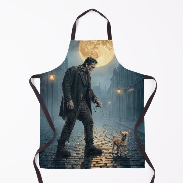 Item preview, Frankenstein's Monster Takes Chihuahua for Walkies designed and sold by Tridentulus.
