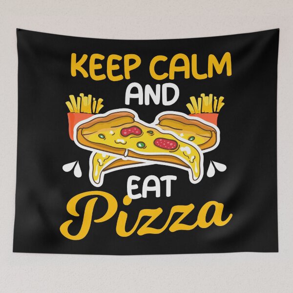 Item preview, Keep Calm and Eat Pizza - Fun Fast Food Graphic designed and sold by MOFAPPAREL.
