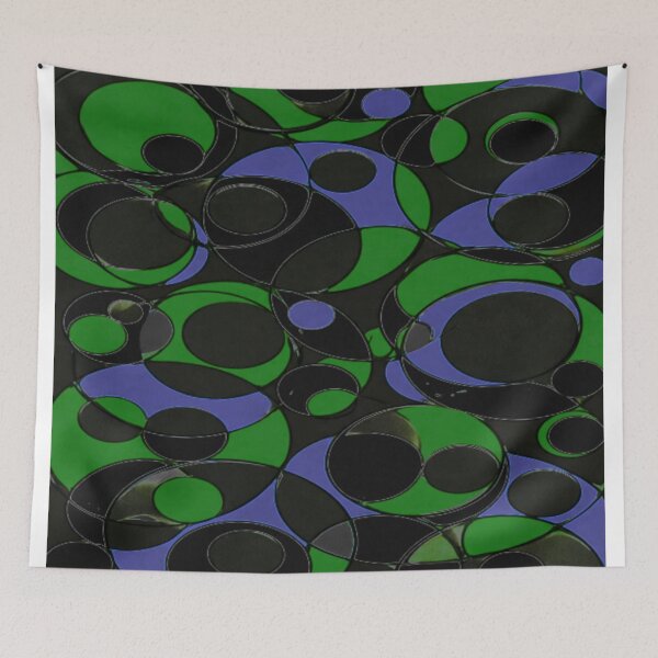 Item preview, circle heaven black light blend colorful abstract design designed and sold by SmashingDeals.