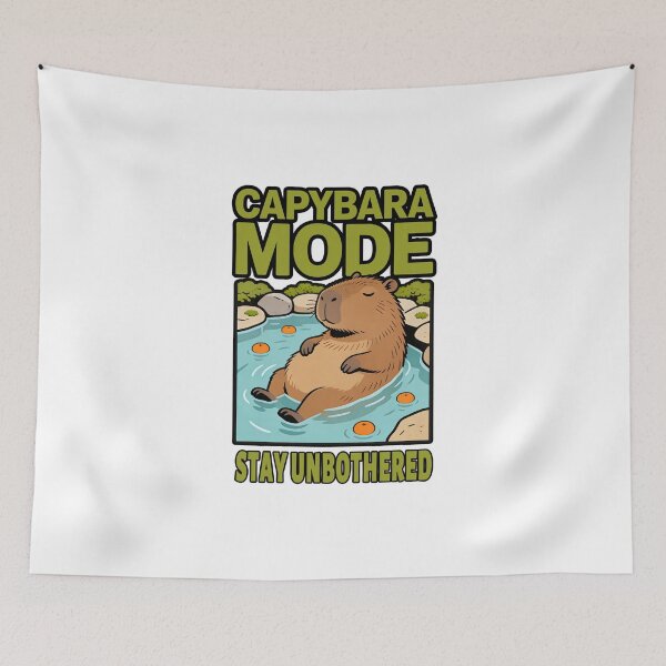 Item preview, Capybara in Hot Spring — Calm & Cozy designed and sold by Dazzle-Sizzle.