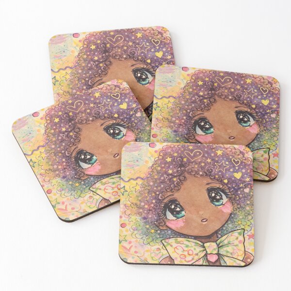 Item preview, Whimsical Girl - Joyful Folk Art Illustration  designed and sold by Myra365Art.