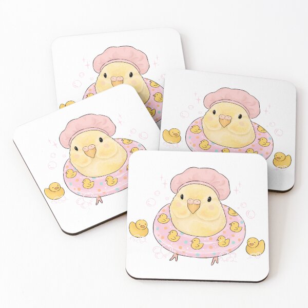 Item preview, Bath Time Budgie designed and sold by Peach Frog.