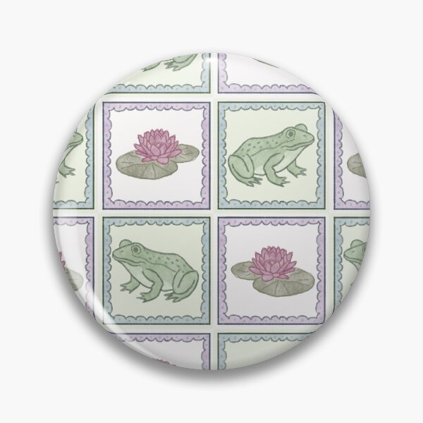 Item preview, Frogs and Lily Stamp Pattern designed and sold by jshuphotography.
